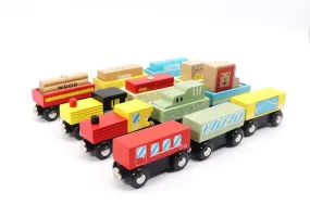 12-Piece Wooden Train Set