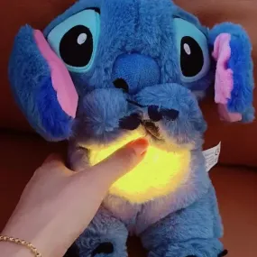 2024 Lilo & Stitch Plush Doll – Breathing Light & Music Toy for Babies and Kids