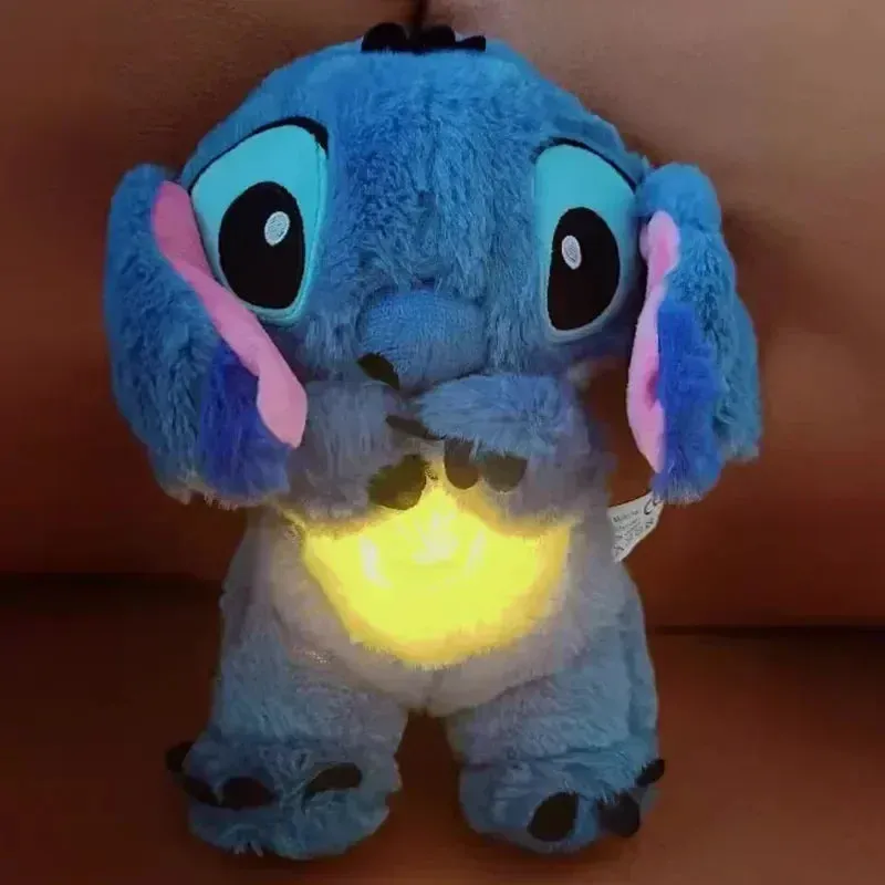 2024 Lilo & Stitch Plush Doll – Breathing Light & Music Toy for Babies and Kids