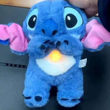 2024 Lilo & Stitch Plush Doll – Breathing Light & Music Toy for Babies and Kids