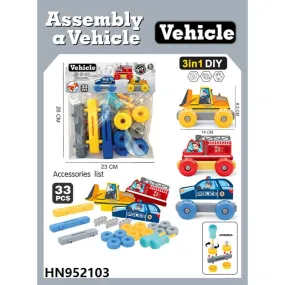 3 in 1 DIY Assemble Car