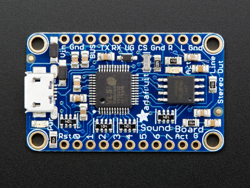 Adafruit Audio FX Mini Sound Board - WAV/OGG Trigger 16MB Flash