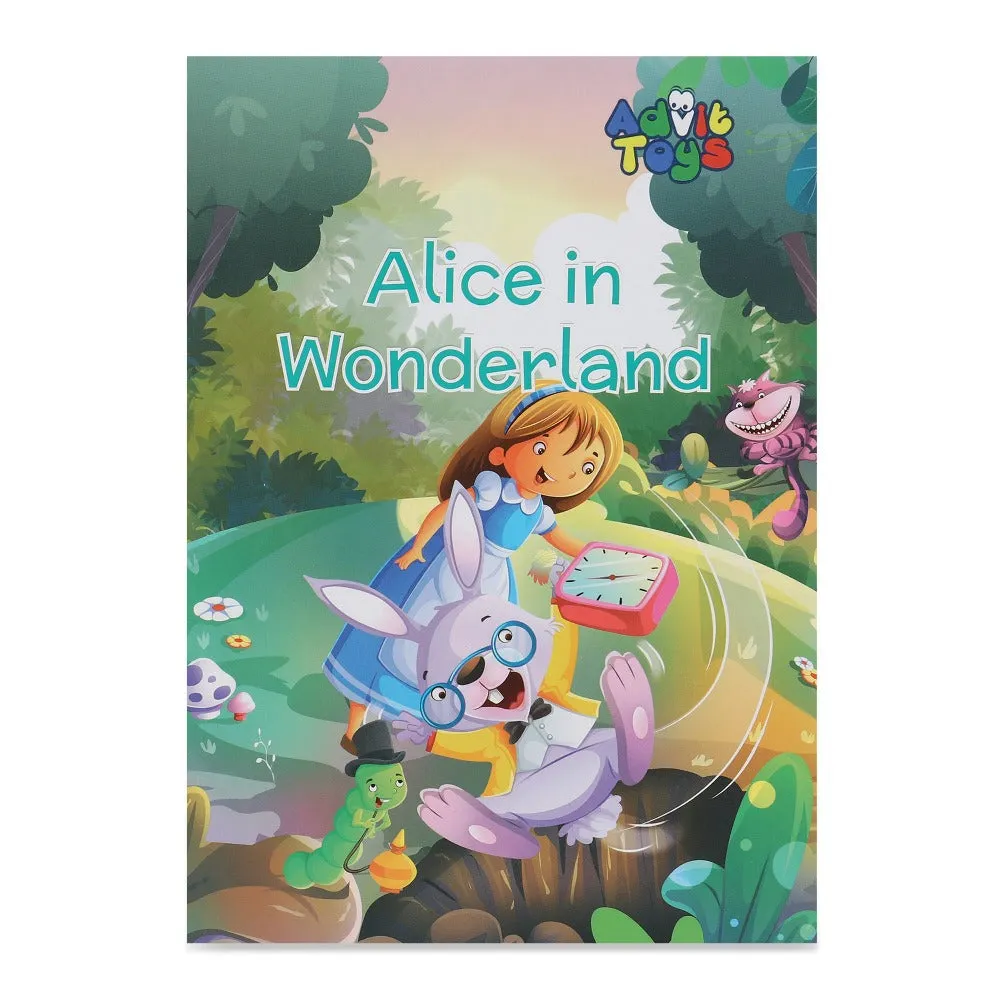 Alice in Wonderland - Jigsaw Puzzle (100 Piece   32 Pages illustrated story book)