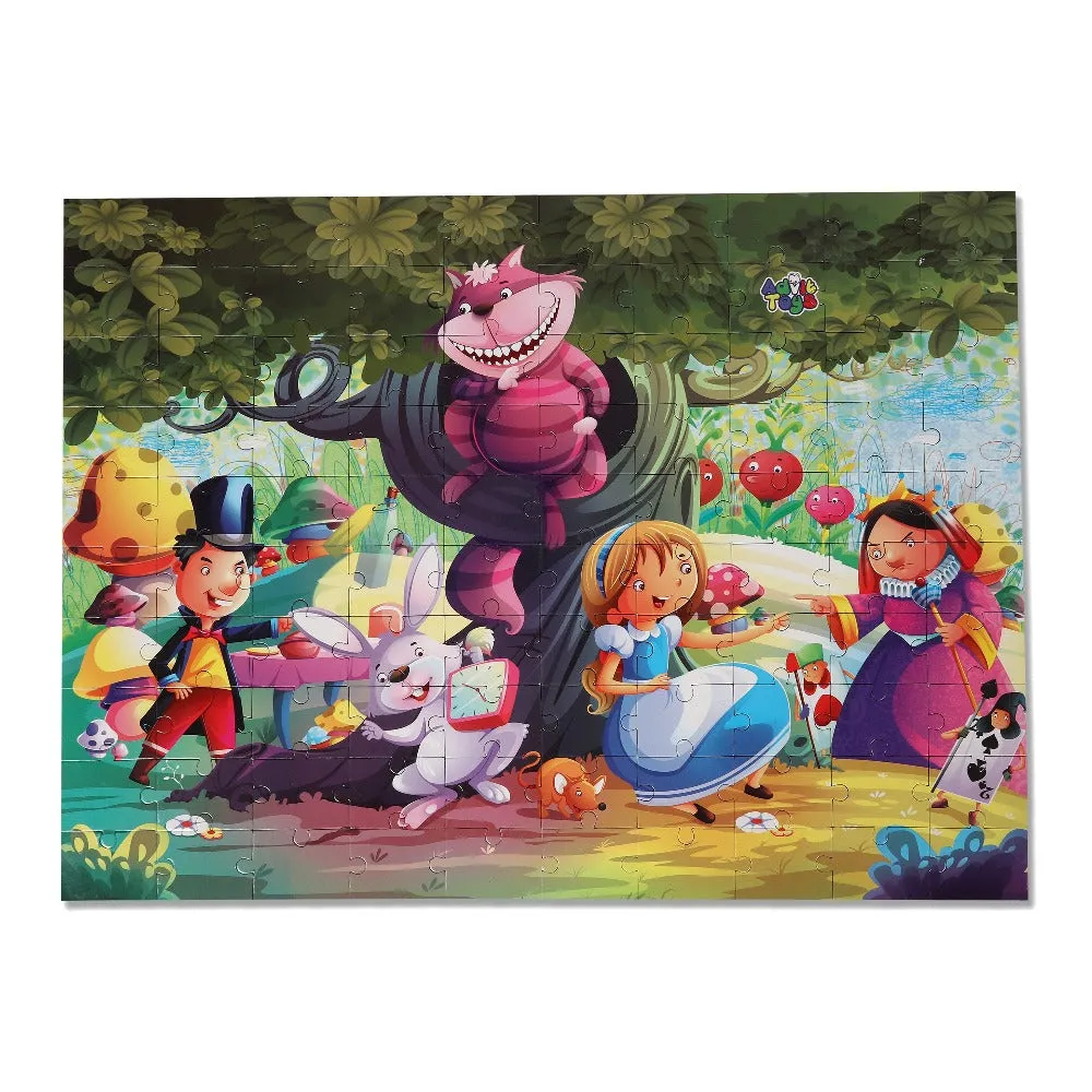 Alice in Wonderland - Jigsaw Puzzle (100 Piece   32 Pages illustrated story book)