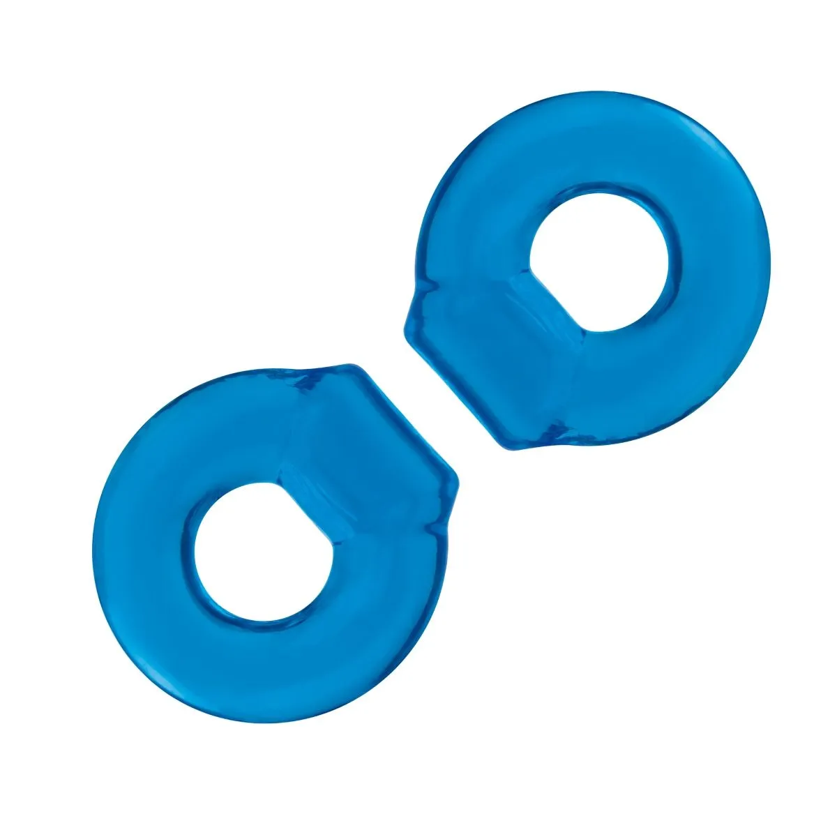 Blue Line Ultra Stretch Stamina Endurance Cock Ring Set 2 Pack Blue