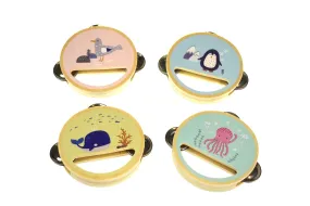 CALM & BREEZY - OCEAN WOODEN TAMBOURINE - Assorted