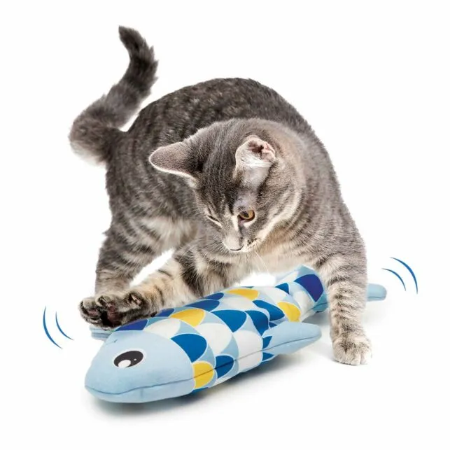 Catit Motion-activated Dancing Groovy Fish with Catnip 2 Colours