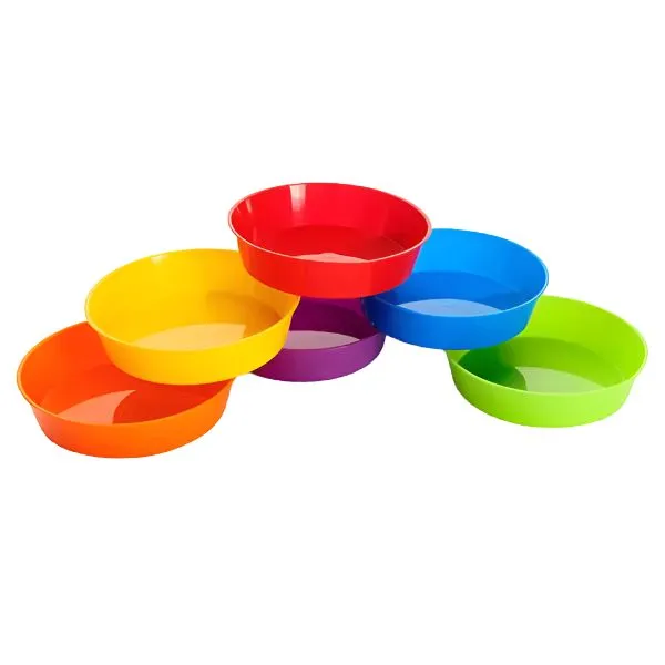 Clever Kidz Pkt.6 Sorting Bowls Round - Asst Colours