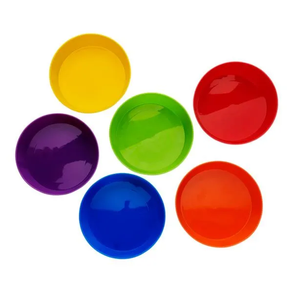 Clever Kidz Pkt.6 Sorting Bowls Round - Asst Colours