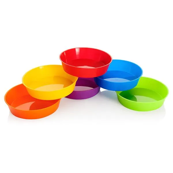 Clever Kidz Pkt.6 Sorting Bowls Round - Asst Colours