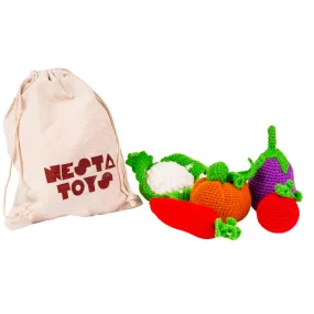 Crochet Vegetable Toys | Play Food for Kids (5 Pcs)