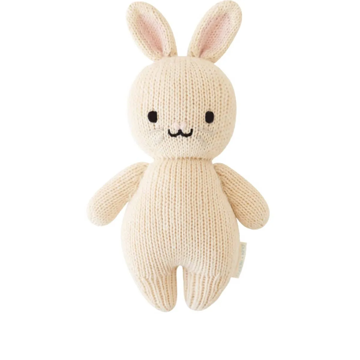 Cuddle   Kind Hand-Knit Doll - Baby Rabbit (oatmeal)