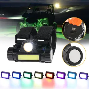 Dome Light UTV Interior Light Universal Roll Bar Cage Mount   RGBW LED Rock Light with Bluetooth Control for Polaris, Can-Am, UTV, ATV, Off-road Vehicle