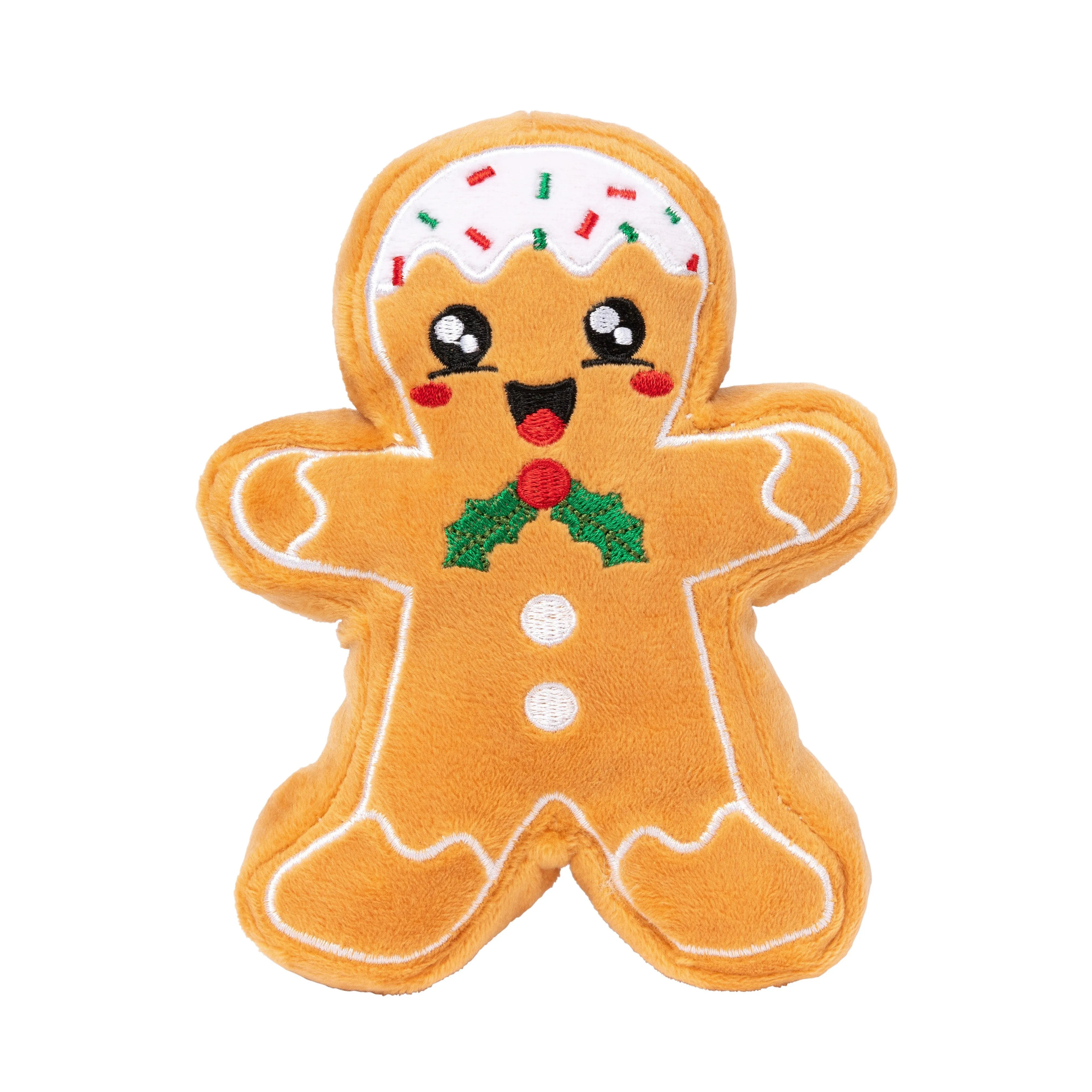 FuzzYard Christmas Fred the Gingerbread Soft Dog Toy Small