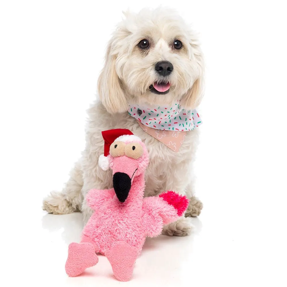 FuzzYard X'mas Flo The Flamingo Plush Dog Toy