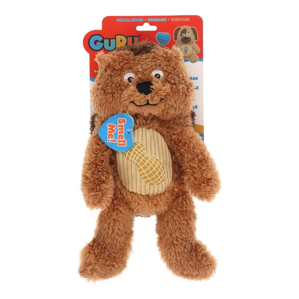 GURU Soft Scents Hedgehog Plush Peanut Scented Dog Toy Medium