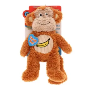 GURU Soft Scents Monkey Plush Banana Scented Dog Toy Medium