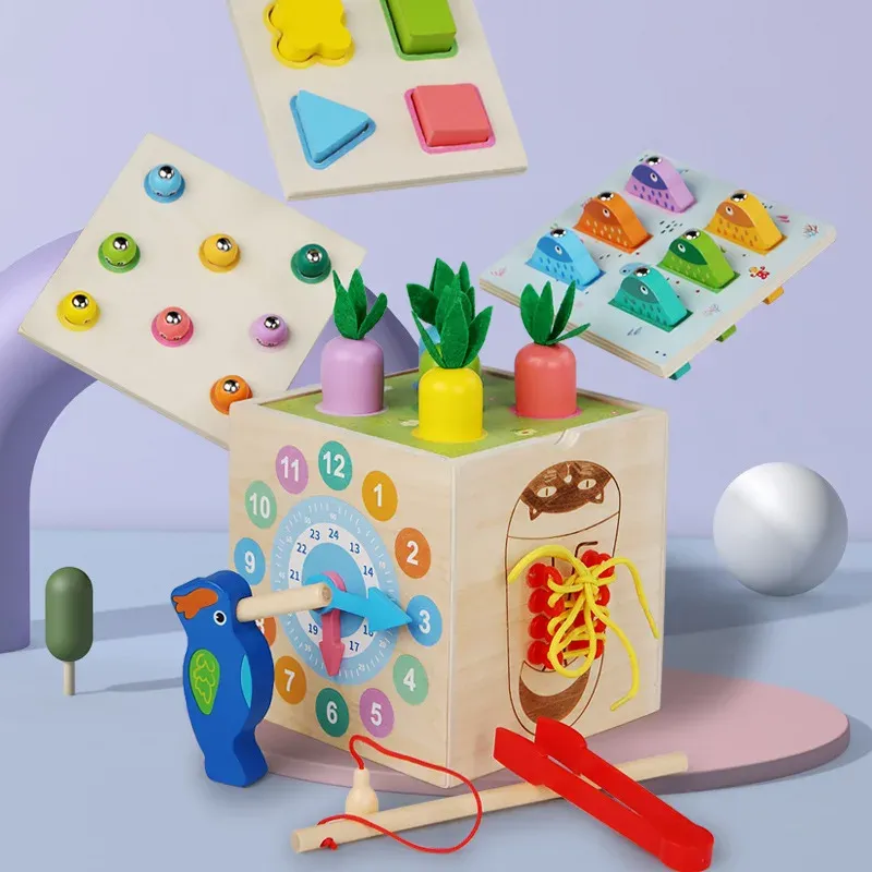 Montessori Multiactivity Learning Cube - Early Education Toy