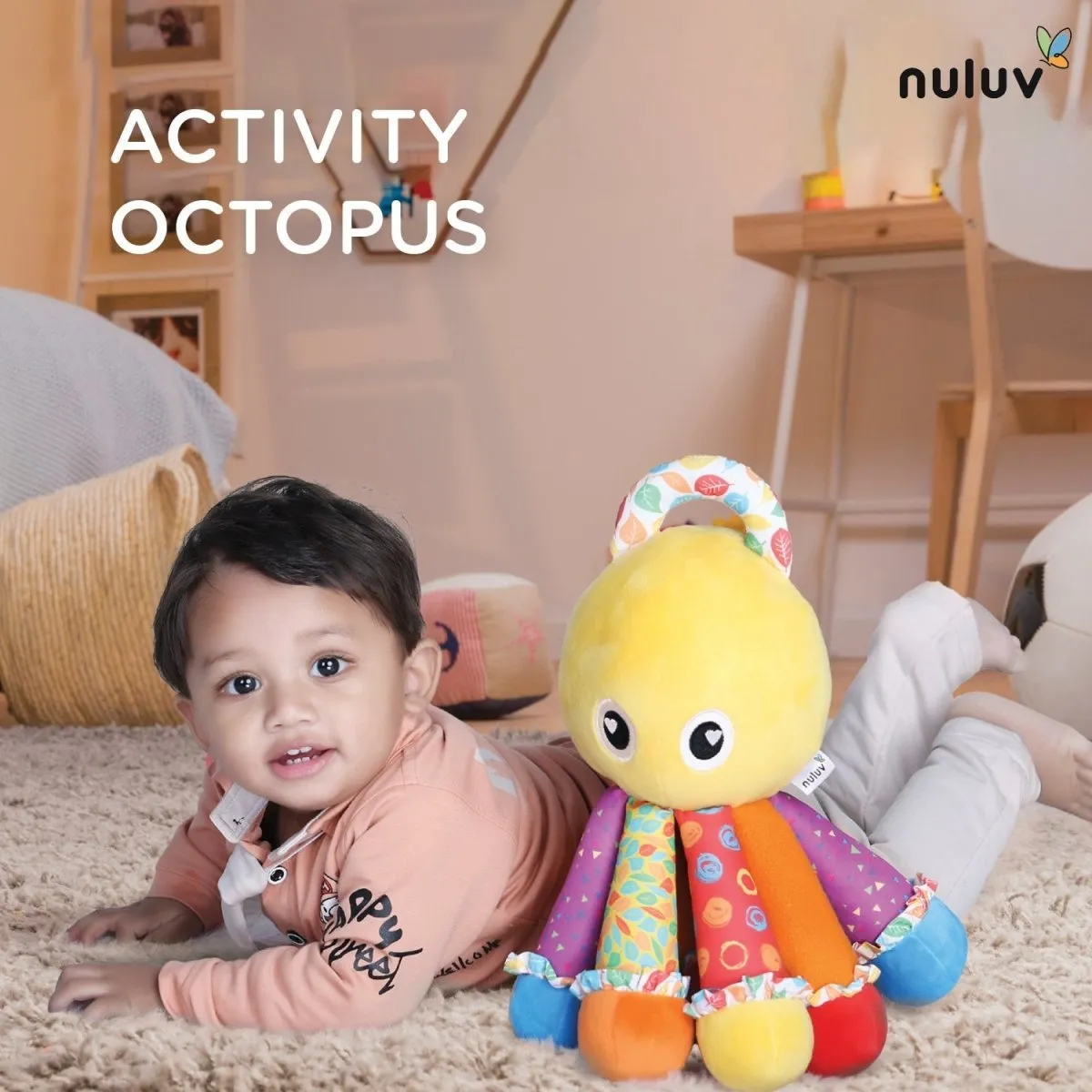 Nuluv Activity  Soft Toy- Octopus