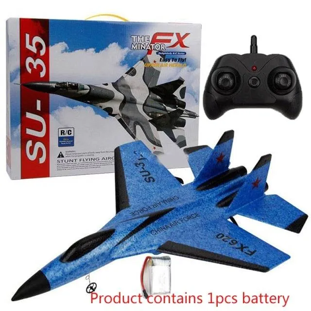 Remote Control Foam Fighter Airplane Toy