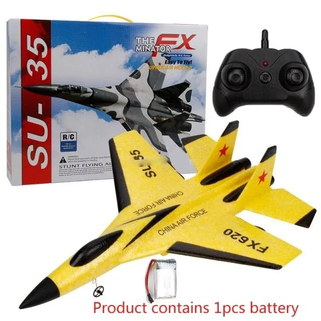 Remote Control Foam Fighter Airplane Toy