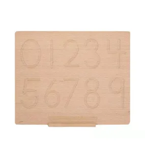 Reversible Number Wooden Tracing Board