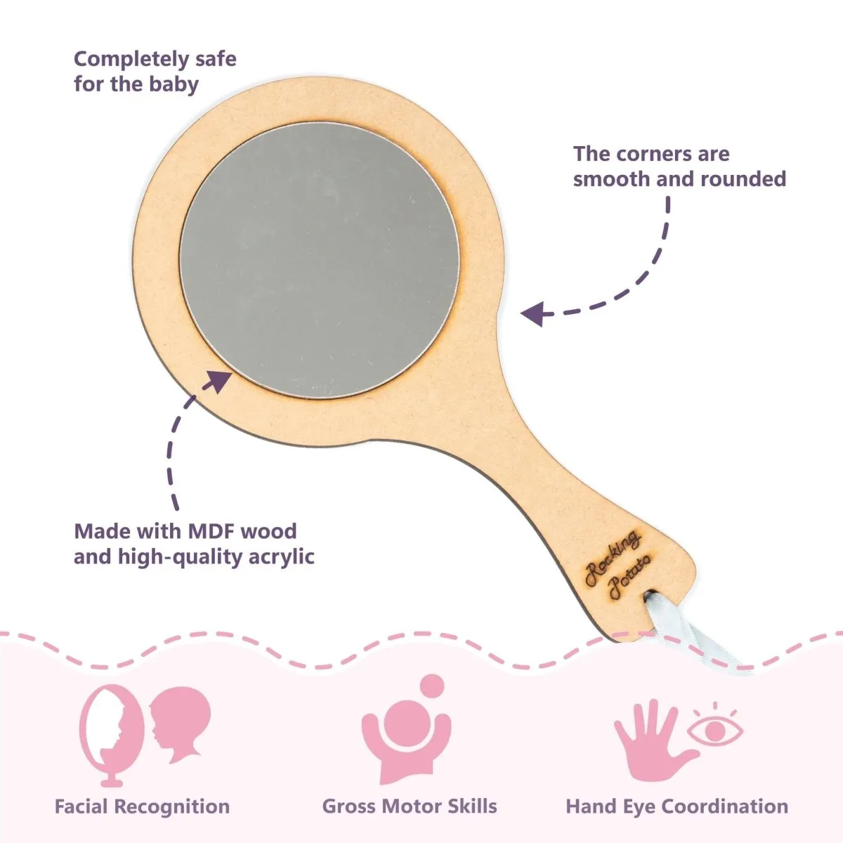 Rocking Potato Developmental Activity hoop (with toys)