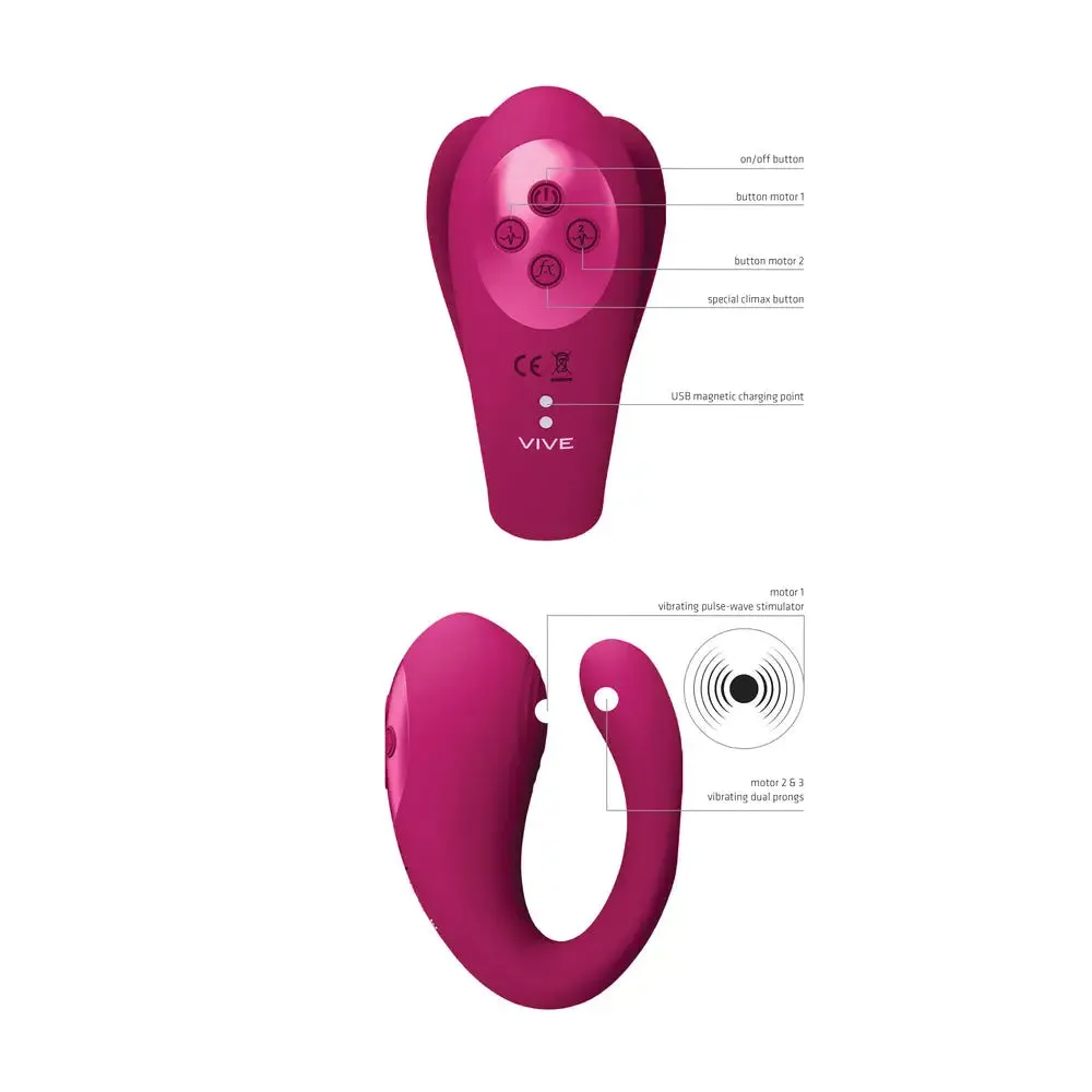 Shots Toys Silicone Pink Rechargeable Multi-purpose Clitoral Vibrator