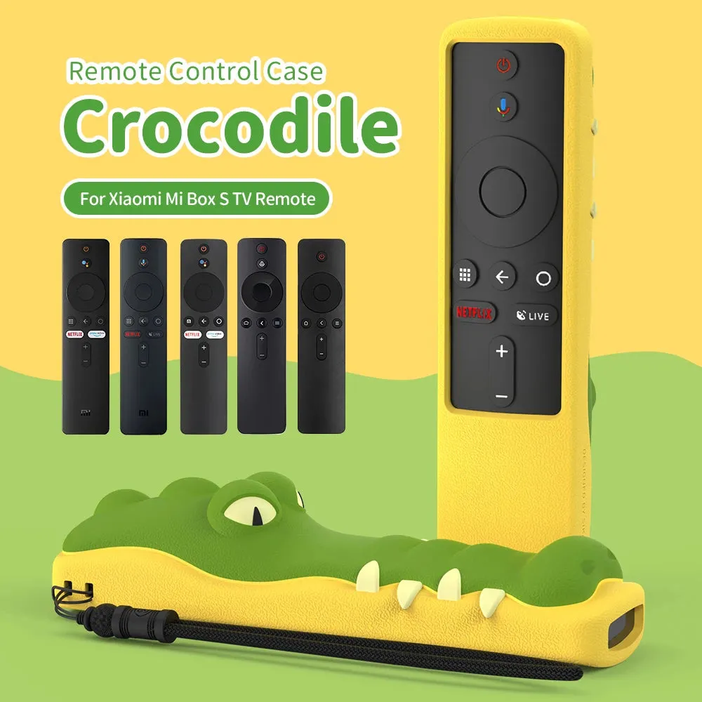 SIKAI CASE Crocodile Shape Remote Cover for Xiaomi Mi Box S 4A 4C 4X 4S 4X Mi TV Stick