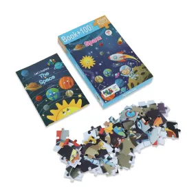 Space - Jigsaw puzzle (100 Piece   Educational Fun Fact Book Inside)