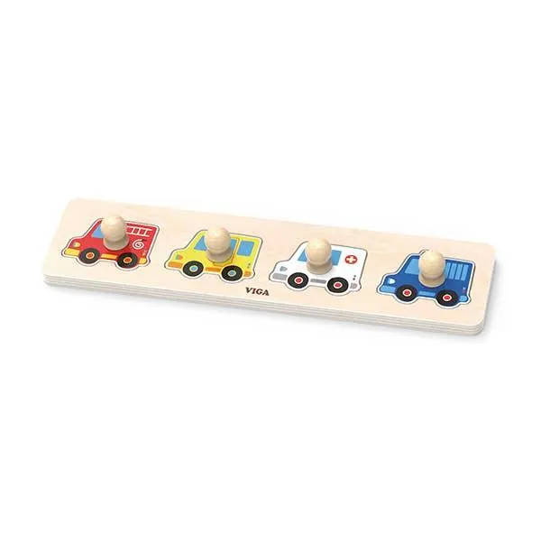 Wooden Baby Puzzle: Vehicles
