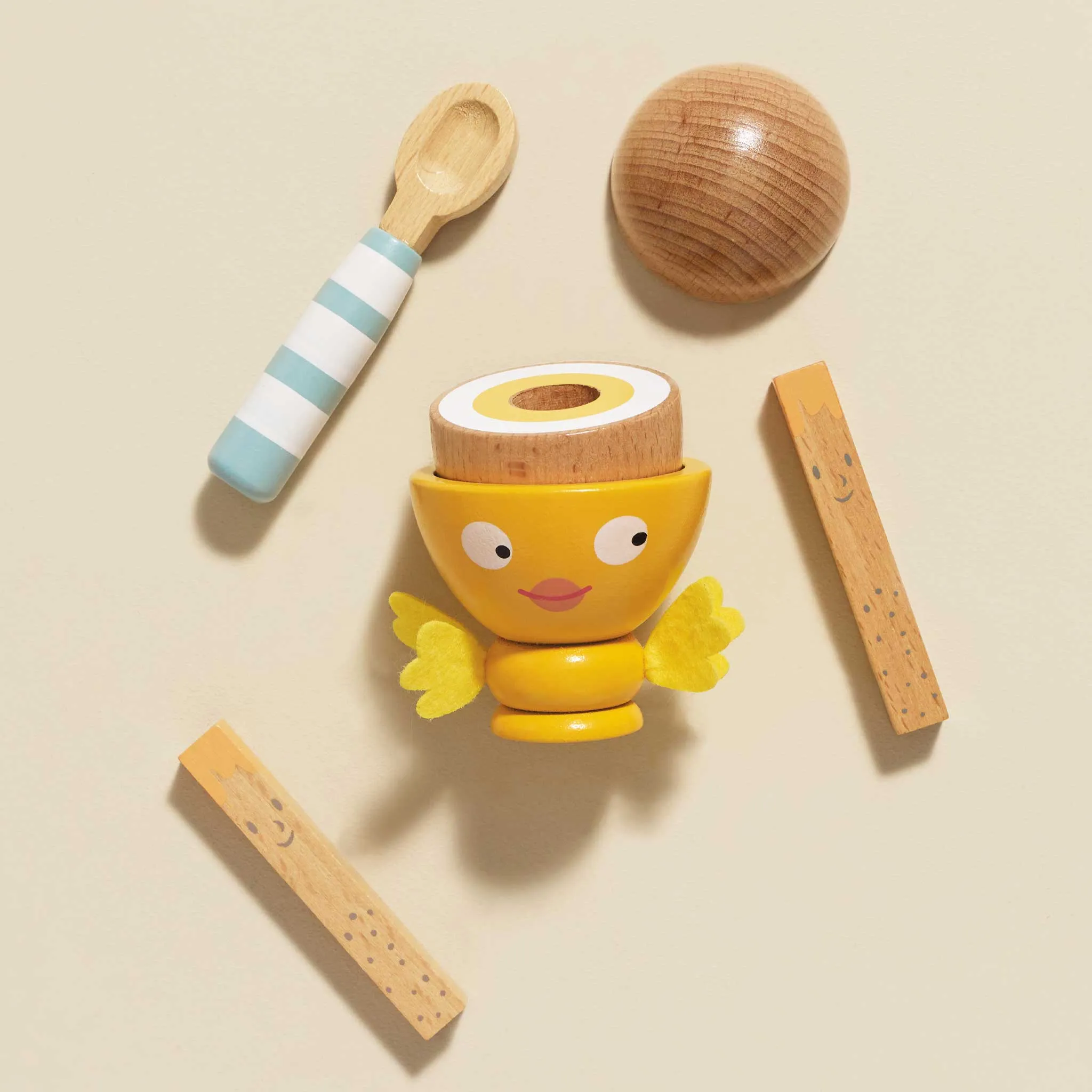 Wooden Egg Cup & Soldiers